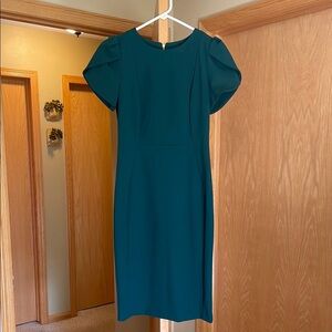 Elegant Calvin Klein Forest Green Dress